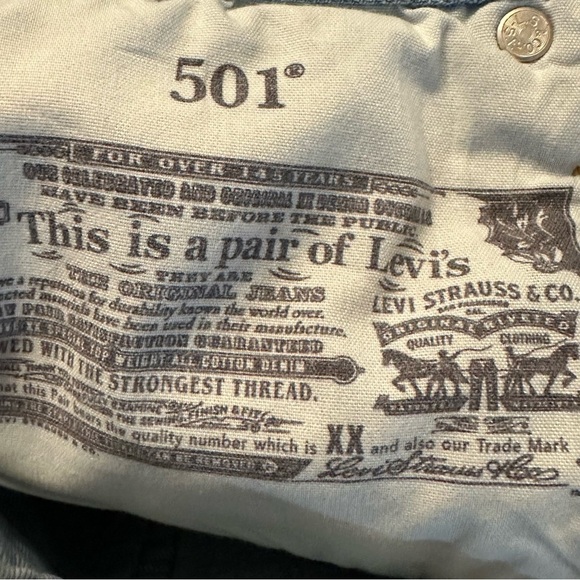 LEVI'S 501 Original Womens Denim Shorts size 31 (O - Picture 10 of 10